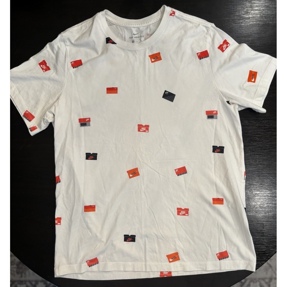 Nike Sneaker Box‎ Shoe Box Tee White Size XL Just Do It Authentic Athleisure